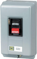 Square D Push Button Manual Motor Starter, Enclosure NEMA Rating 1, 18 Amps AC, NEMA Size:M-0 - 2510MBG2