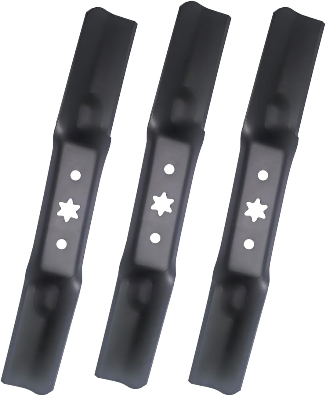 3PCS 742-05052A 942-05052A Blades for 50 Inch Deck Lawn Mower 2-in-1 Blades Compatible with Cub Cadet Troy Bilt MTD Lawn Tractors and RZT Mower S50 XT1 GT50 LT50 XT2 with 50'' Deck
