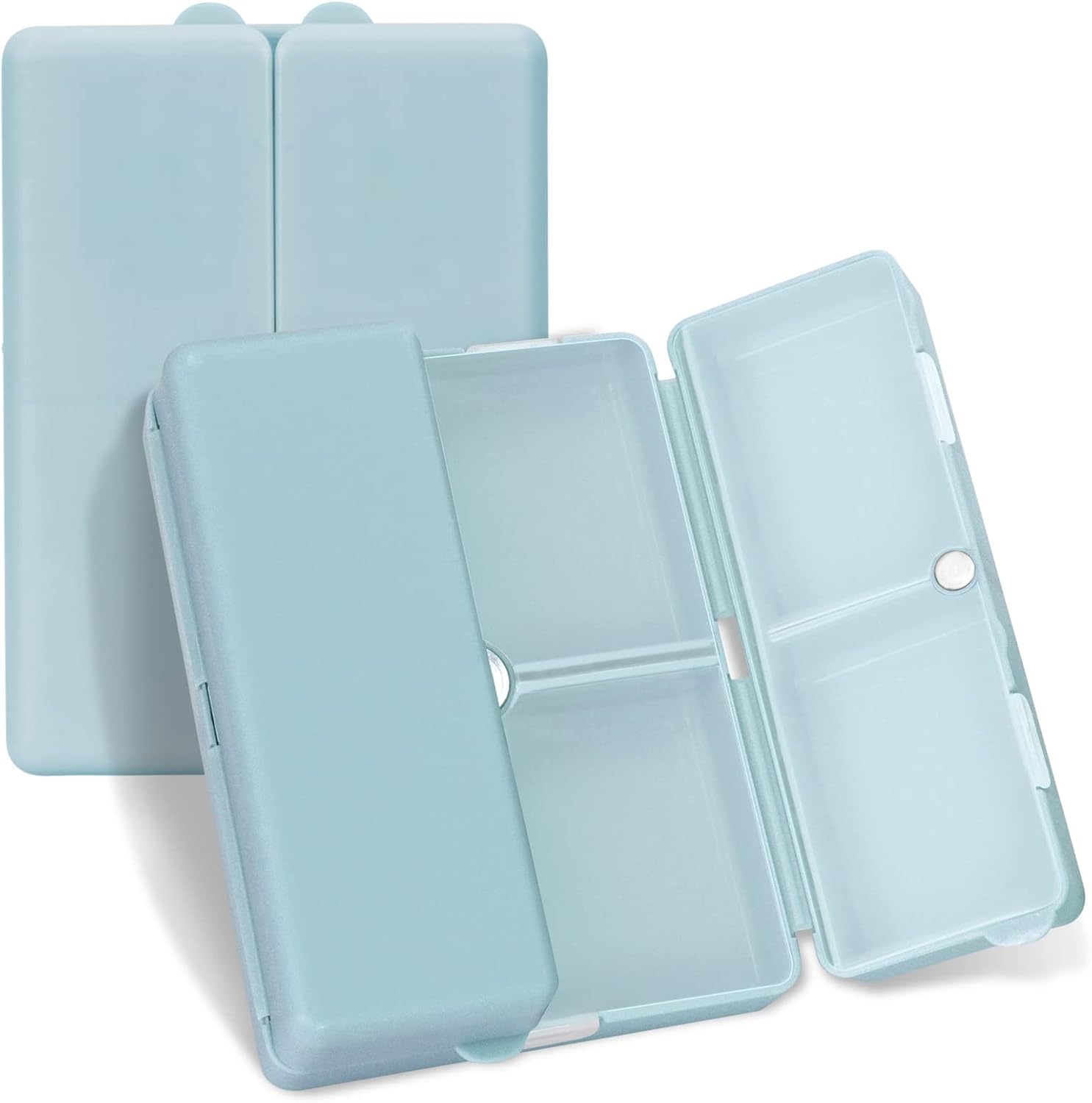 Daily Pill Organizer,7 Compartments Portable Travel Pill Case/Box for Purse Pocket to Hold Vitamins,Cod Liver