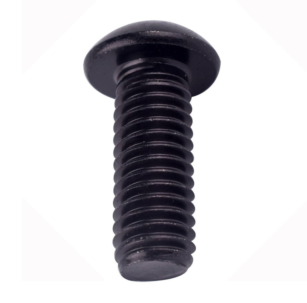 8-32 x 1/2" Button Head Socket Cap Bolts Screws (1/4" to 2" Available), 304 Stainless Steel 18-8, Black Exterior Finish, Allen Hex Drive, Fully Thread, 30Pcs