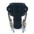 Gloxco Poly Cam Lock Fitting, Type C, 1-1/2" Female Camlock x 1-1/2" Hose Shank, Each