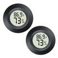 2 Pack Hygrometer Thermometer Digital Humidity Meter Indoor/Outdoor Humidity Monitor Reptile Thermo-Hygrometer for