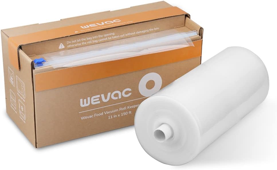 Vacuum Sealer Bags for Food, 11"x150' Roll, Fits Food Saver Machines