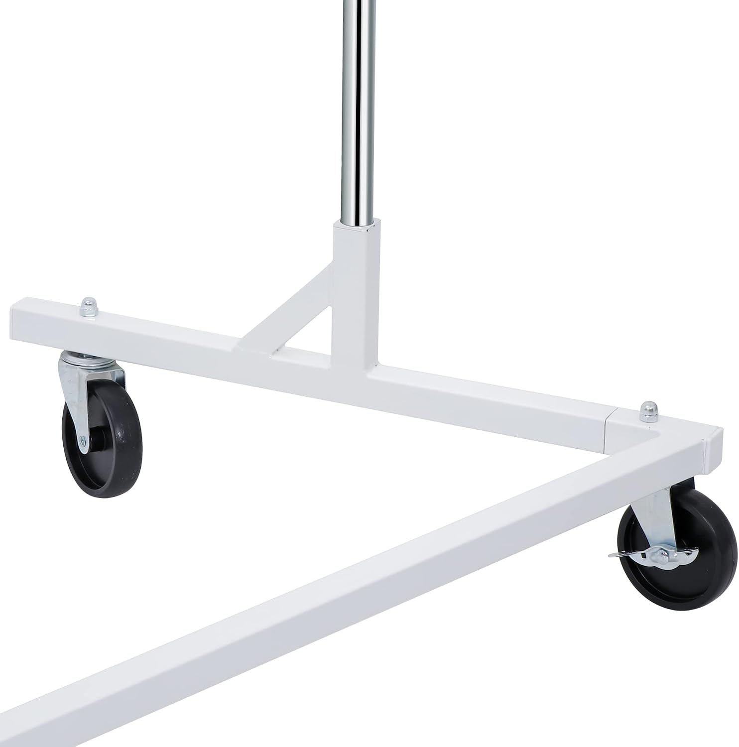 Heavy Duty Clothes Rack Z Base Commercial Grade Garment Rack on Wheels Rolling Clothes Hanging Organizer, All Steel
