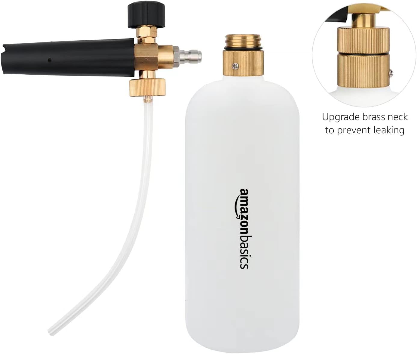Foam Cannon with 1/4-Inch Quick Connector for Pressure Washer, Snow Foam Lance for Car Washing, Adjustable Nozzle