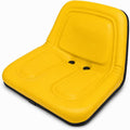 Yellow Steel-Pan Mid-Back Lawn Mower & Garden Tractor Seat