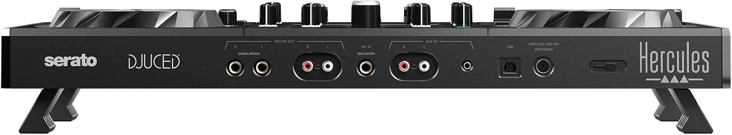 DJControl Inpulse 500 Professional DJ Controller Studio Bundle with 3.5" Powered Monitors, DJ Headphones, RCA/TRS