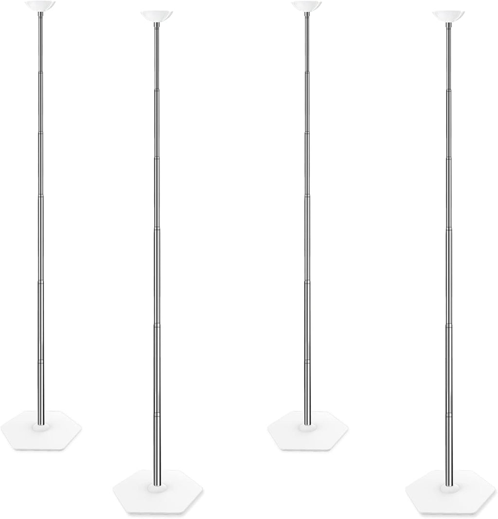 Telescoping Balloon Stand Set of 4, 1.5ft to 7ft Free Adjustable Metal Balloon Column Stand for Party Decorations