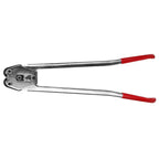 Manual Strapping Crimper Pliers Packer Sealer Tool for PP PET Plastic Strap, Heavy Duty Banding Hand Tool with Heat