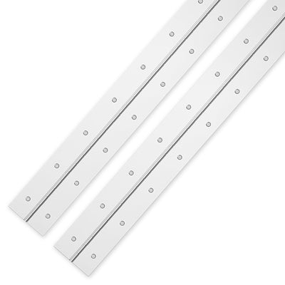 18" Piano Hinge, 2PCS Stainless Steel Continuous Piano Hinge-Silver