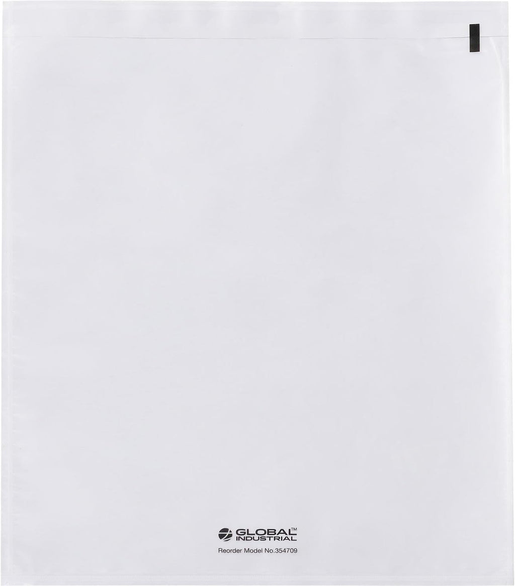 Side Opening Packing List Envelopes with Adhesive Backing, 2 Mil Thick, 12"L x 10"W, Clear, 500/Pack, Tamperproof