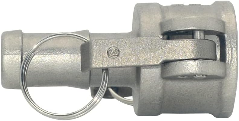 VARMHUS Hose Barb Fitting x 3/4"C Trash Pump Adapter Female Camlock,Stainless Steel 316