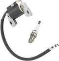 591459 Ignition Coil Magneto Armature + RC12YC Spark Plug Compatible with Briggs and Stratton