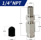 2pcs 1/4" OD Inflation Schrader Valve for Air Spring line
