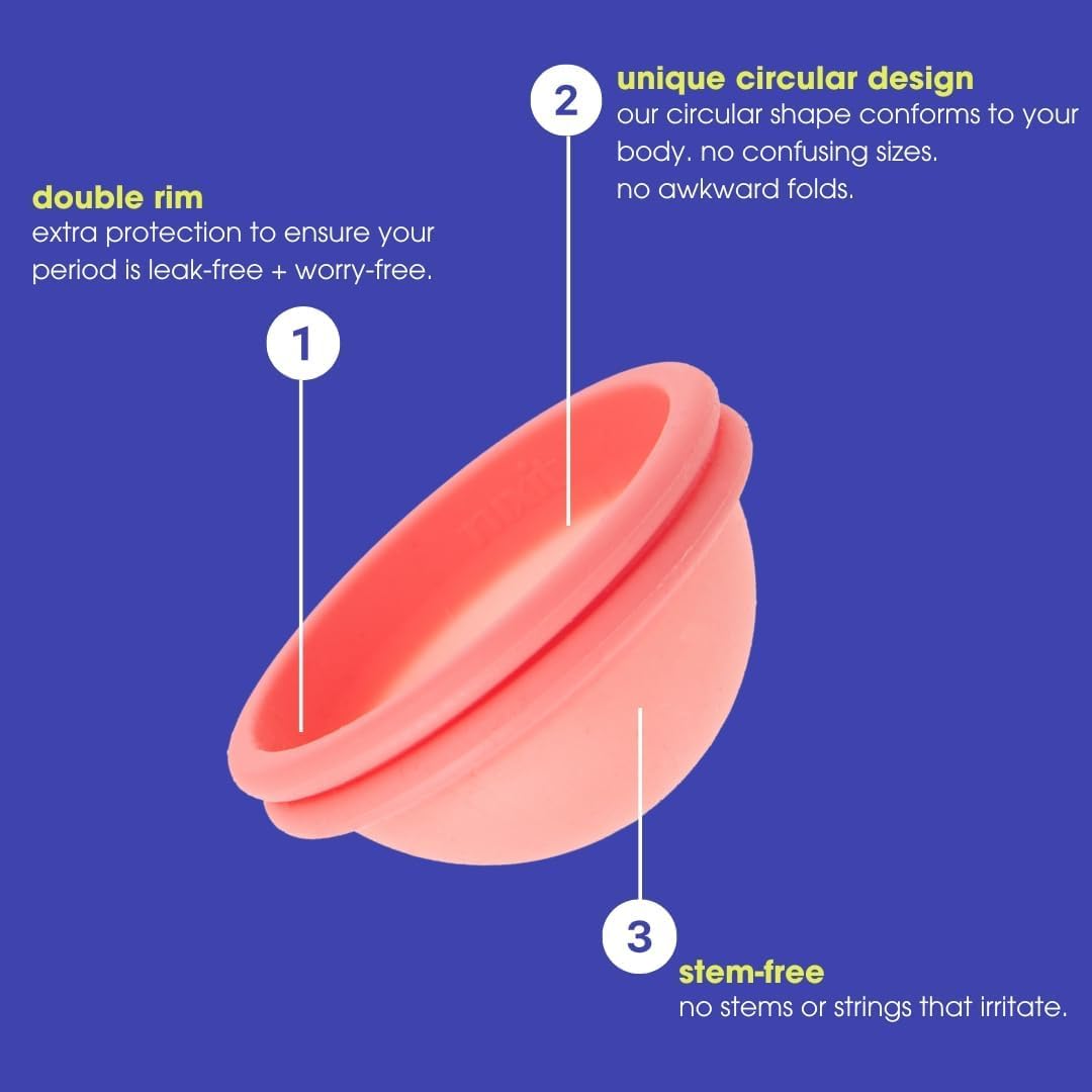 Menstrual Disc | Ultra-Soft Medical-Grade Silicone | Reusable | Holds 2X Period Cup or 6 Tampons | 12-Hour Protection