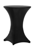 Cocktail Table Covers Black, High Top Table Cloths 32x43 Inch
