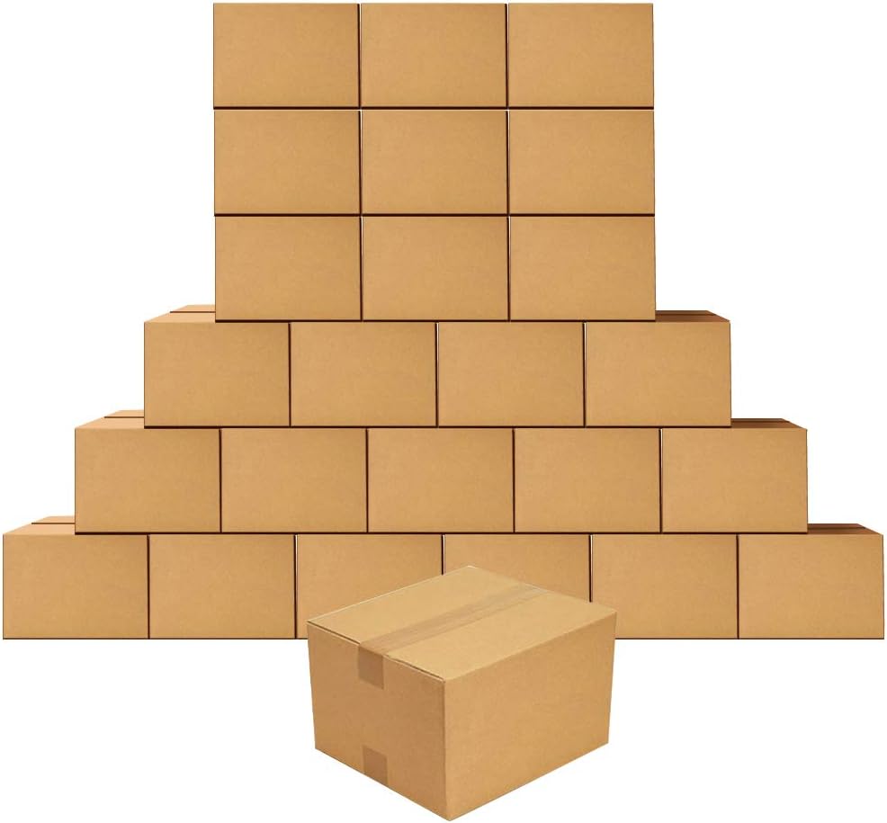 Shipping Boxes 9 x 6 x 4 inches Corrugated Cardboard Boxes for shipping Package, 25 Pack