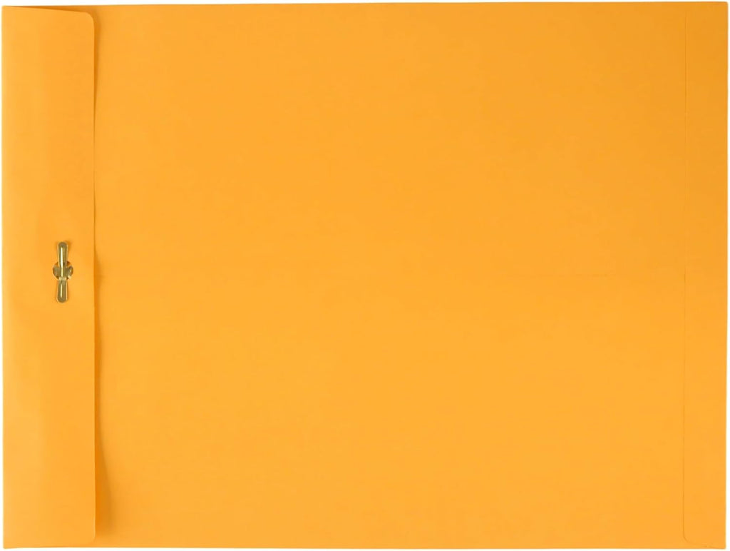125 Pcs 9 x 12 Inch Clasp Envelopes, 28lb