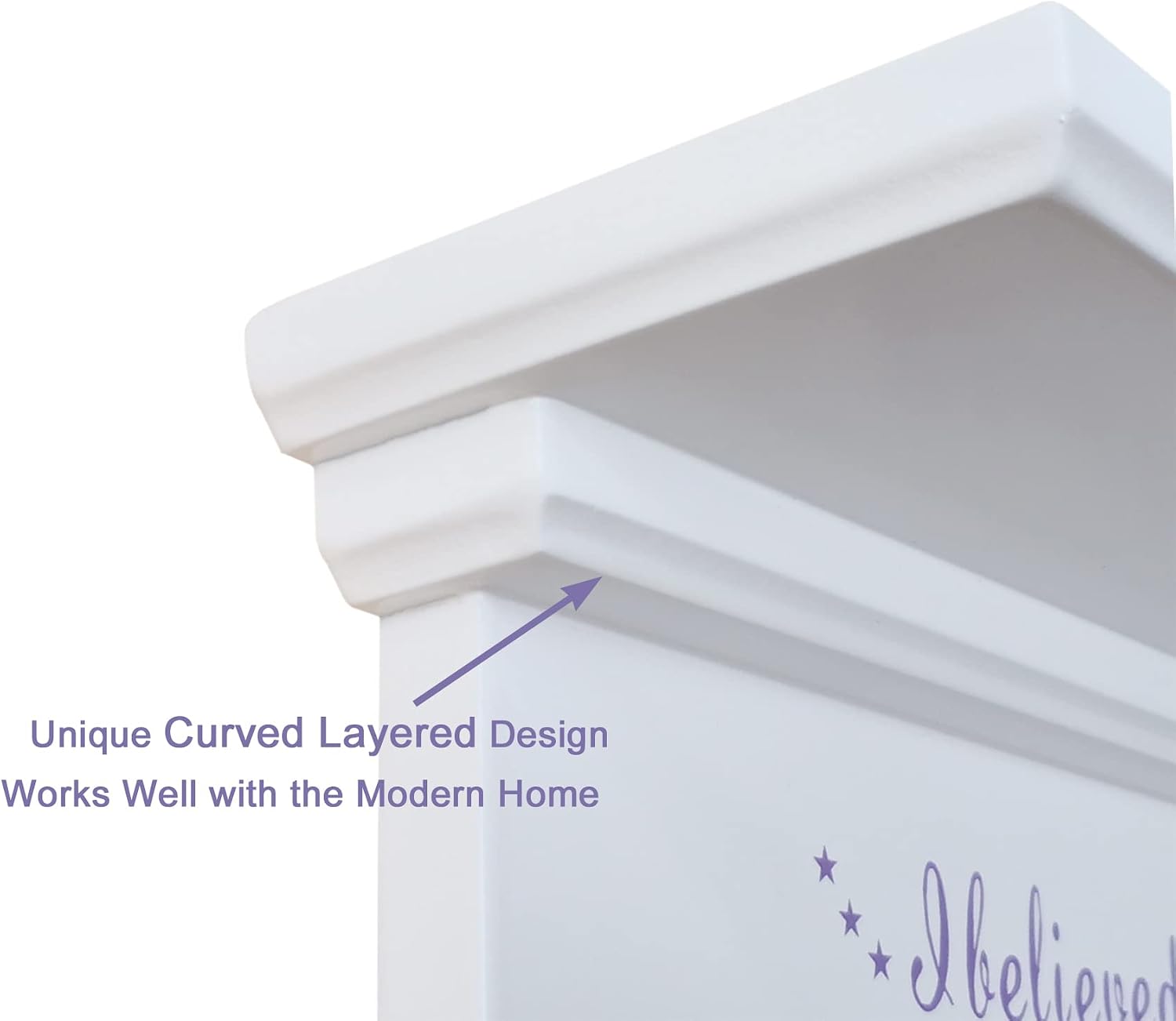 Premium Trophy Shelf and Medal Hanger Featuring Solid Wooden and Sturdy Ribbon Hooks. Wall Mount Medal Holder Display