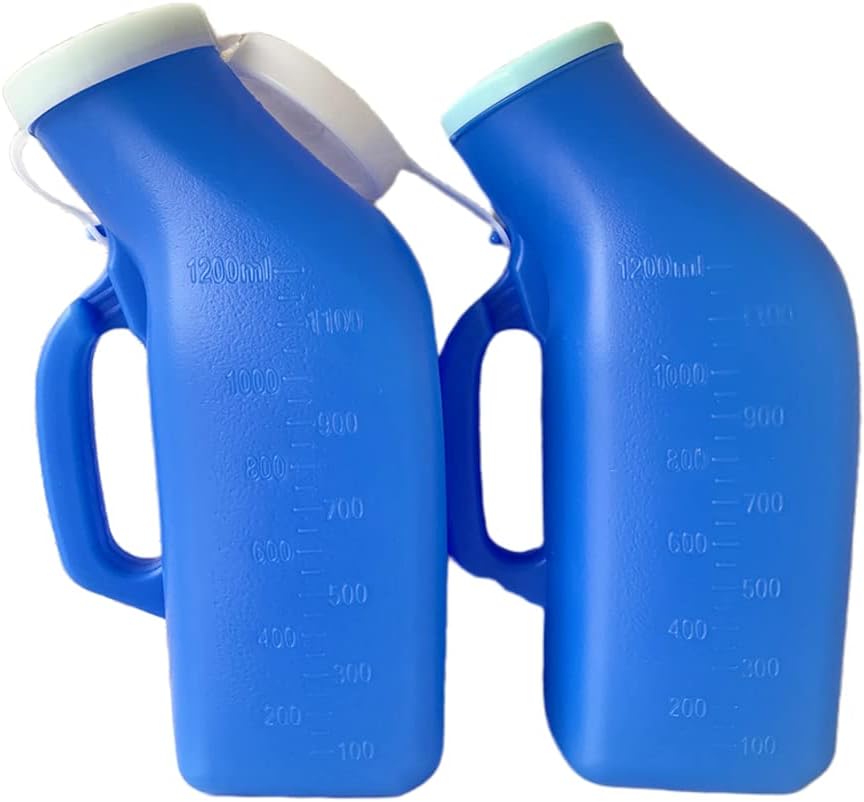 Urinals for Men,YUMSUM Portable Urinal 1200ml 2 Pack (New Blue)