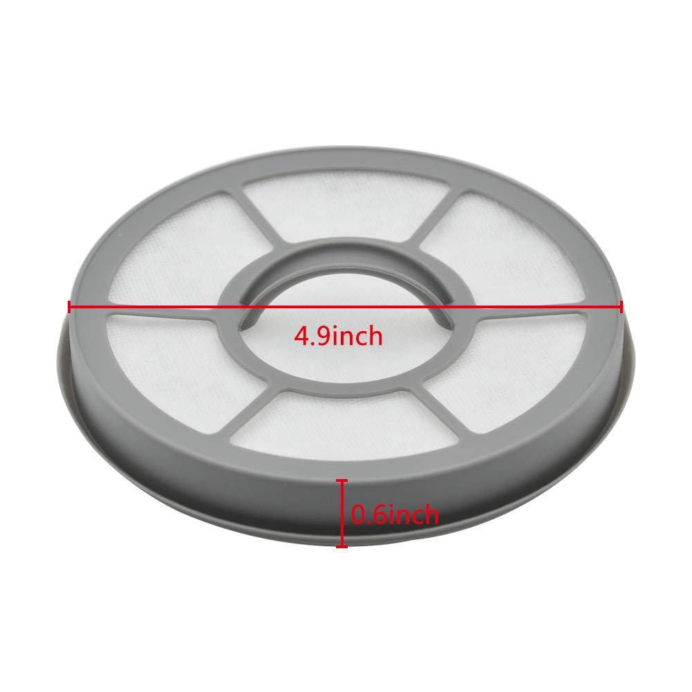 EZ SPARES EF-7 Filter Compatible with Eureka AirSpeed Uprights, 2 Pack