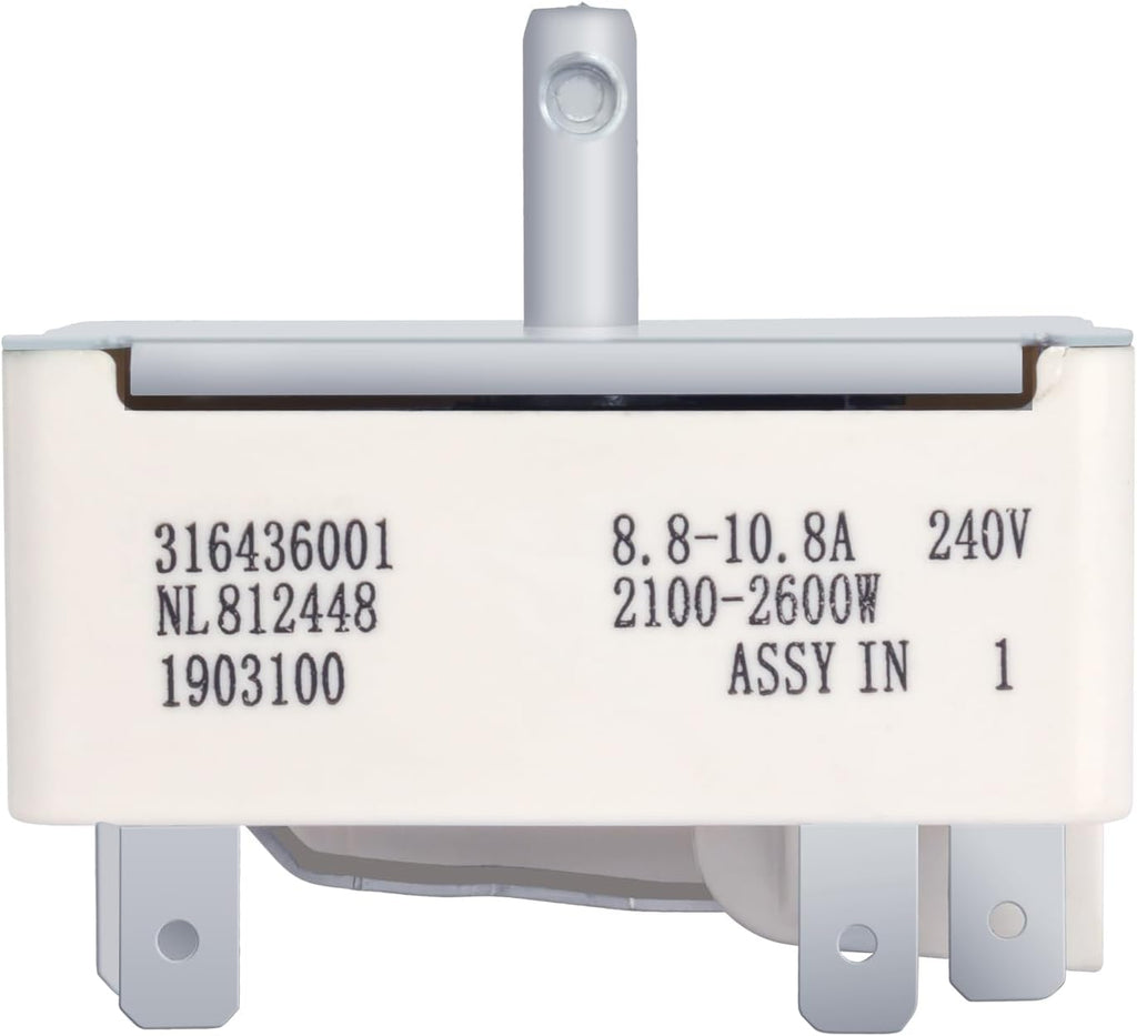 316436001 Range Burner Control Surface Element Switch Fit for Frigidaire