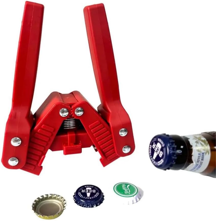 Manual Bottle Capper Tool - Capping Kit - Includes Beer Bottle Capper and 50 Bottle Caps 26mm Beer Corking Machine