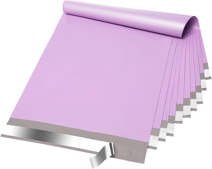 Poly Mailers 12x15.5" 50Pcs,Shipping Bags For Clothing,Light Purple | Strong Adhesive Packaging Mailers Poly