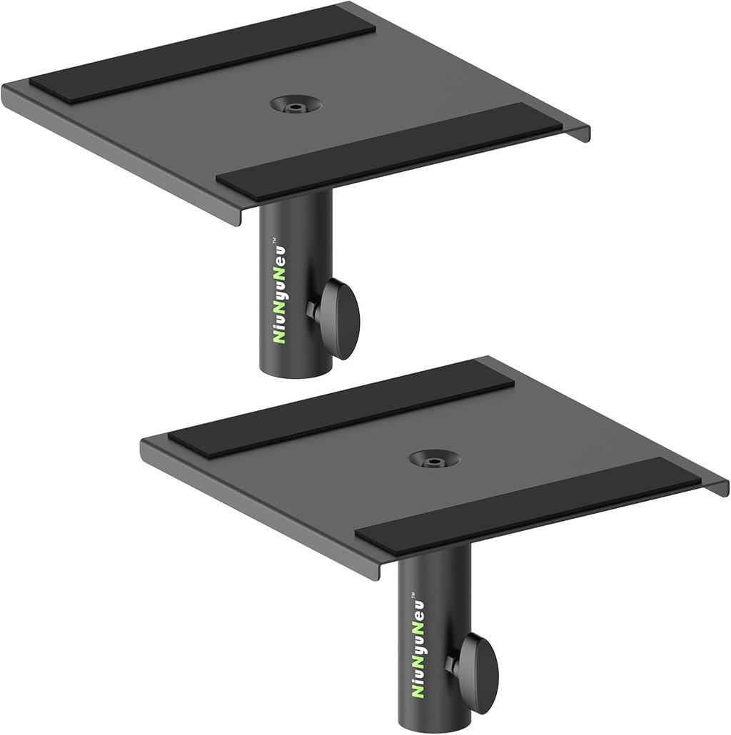 Speaker Stand Mounting Plates 35mm Pole Mount Removable Plates | 2-Pack, Metal Tray