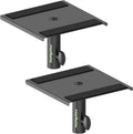 Speaker Stand Mounting Plates 35mm Pole Mount Removable Plates | 2-Pack, Metal Tray