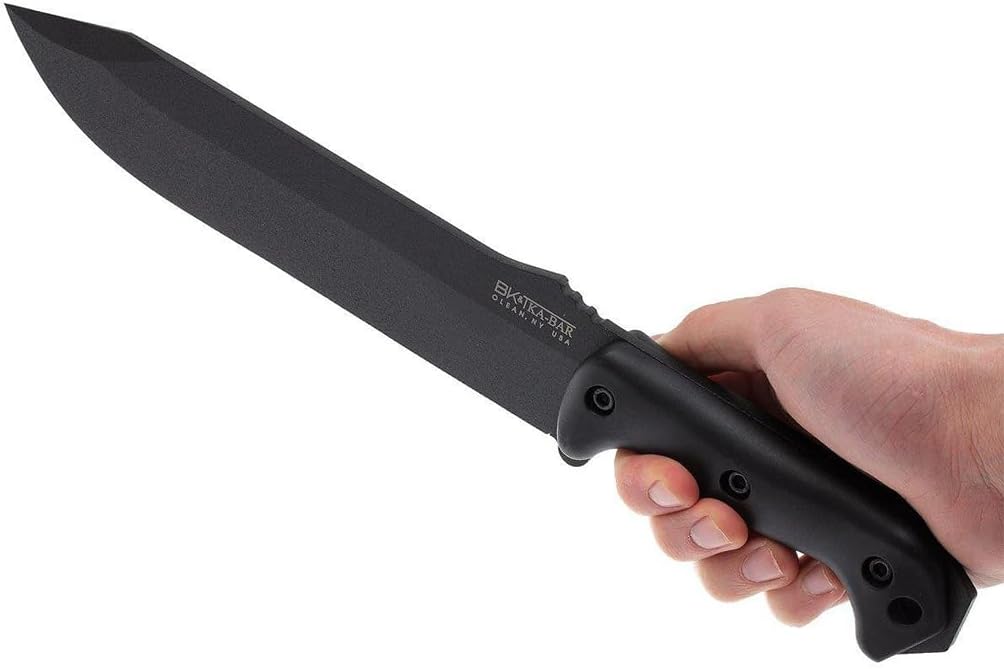 Becker BK9 Combat Bowie Fixed Blade Knife, Black