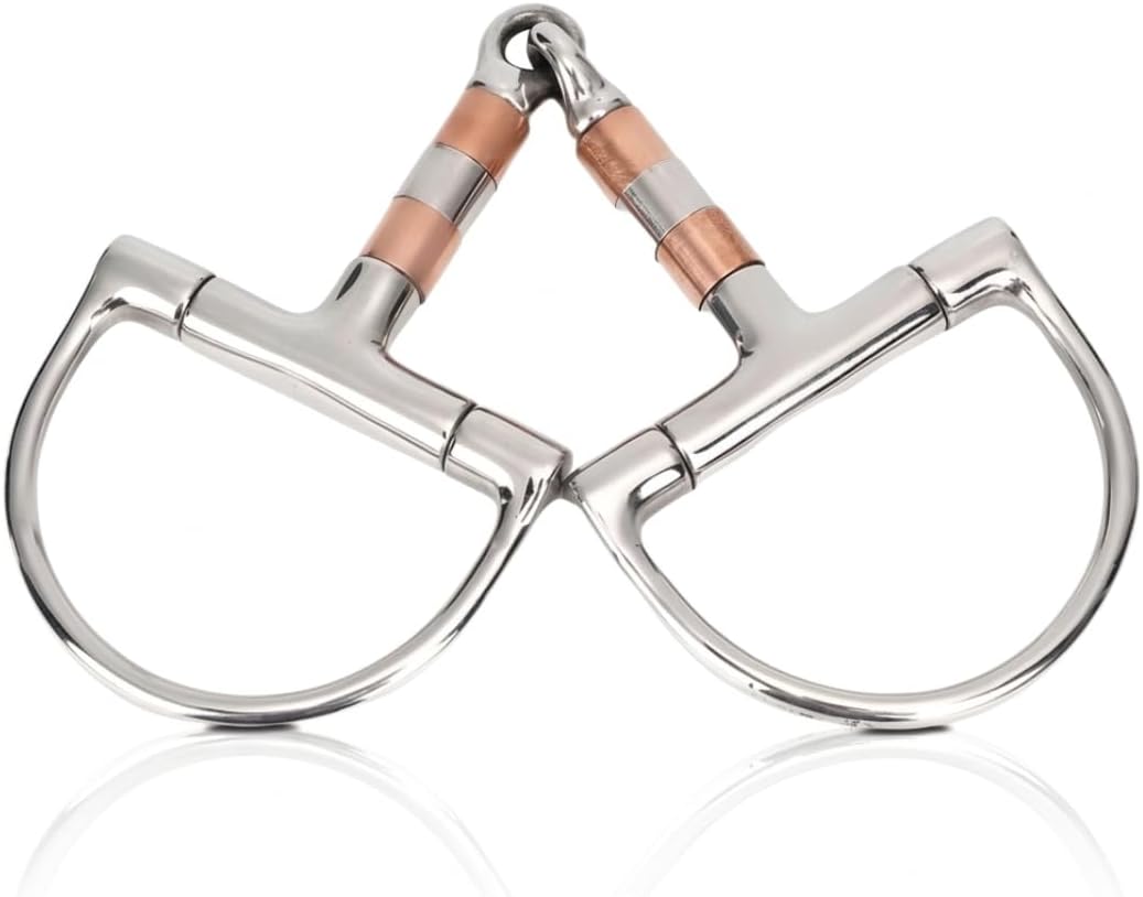Snaffle Horse Bit with Rollers – Stainless Steel Horse Training Bit for Equestrian Riding, Western Tack Horse Bit for