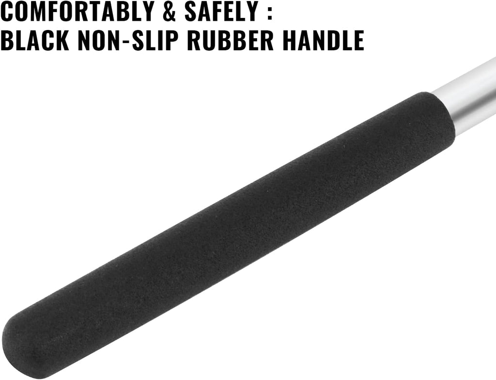 One Pair 17.2 Inch Torsion Spring Winding Rods with Non-Slip Handle,1/2 Inch Diameter Solid Steel Metal Winding Bars