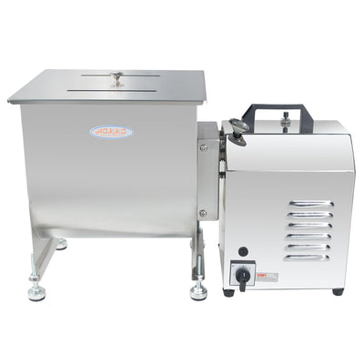 Hakka 15lb/7.5L Electric Meat Mixer, Stainless Steel 10L Capacity Fixed Tank Commercial Meat Mixer with Motor for