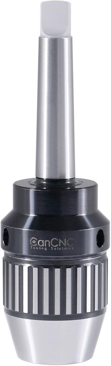CanCNC MT2 Keyless Drill Chuck, 1/16-1/2in, Integrated Shank, 0537-1202