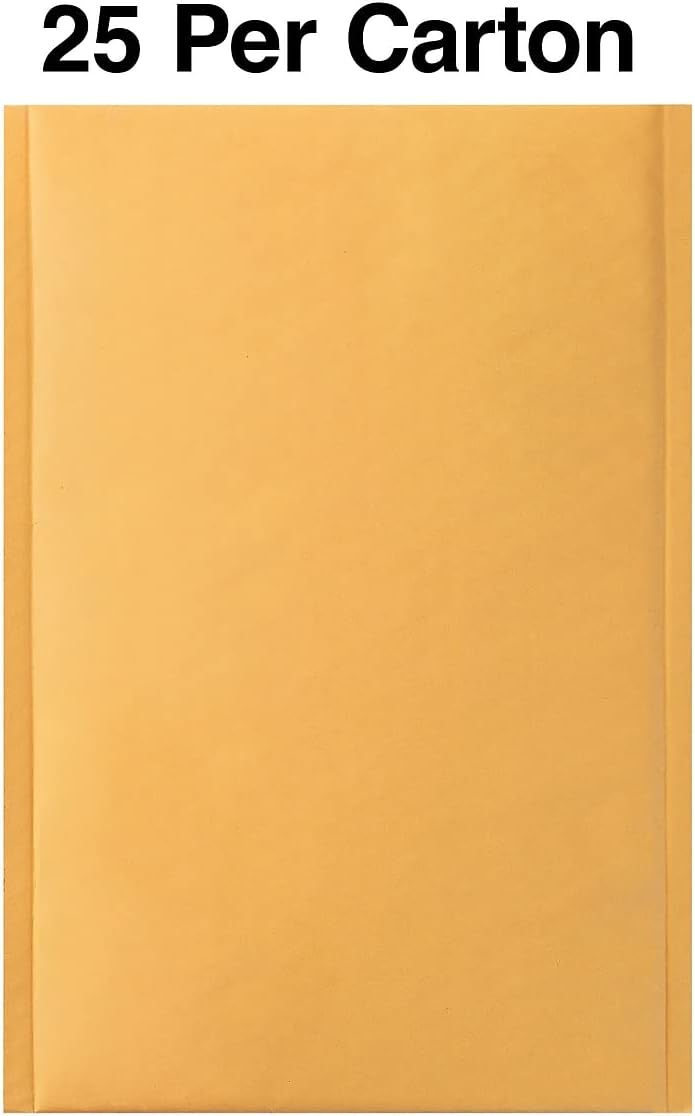 Peel & Seal Bubble Mailers, #0 Size, 5x10 In, 25-Ctn, 51574-CC