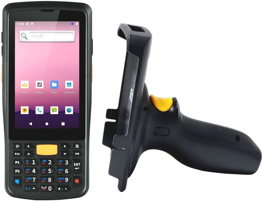 2024 New Android Barcode Scanner with Pistol, Android 11 1D/2D SE4710 Zebra Scanner Engine, Handheld Computer