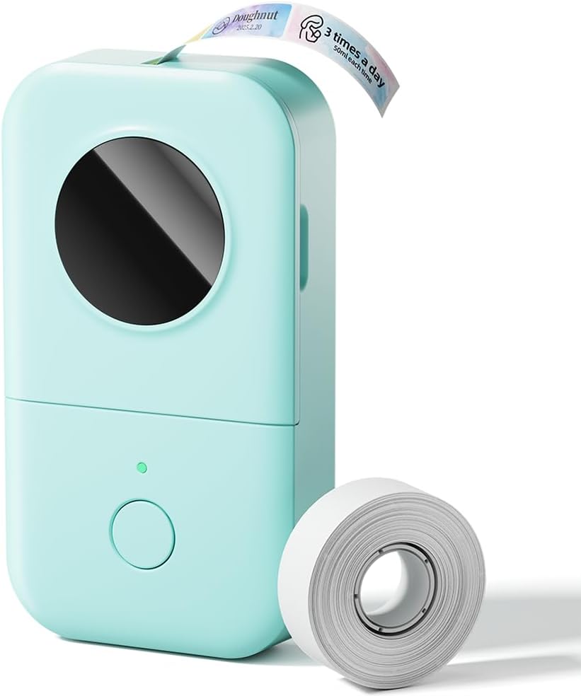 Label Maker, D30 Bluetooth Mini Label Maker Machine with Tape | Portable Thermal Label Printer, Massive Template Font
