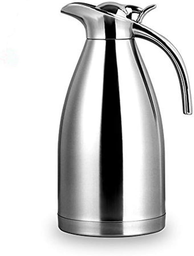 68 Oz Stainless Steel Thermal Carafe - Double Walled Vacuum Insualted Thermos/Carafe with Lid - Coffee/Tea Carafe