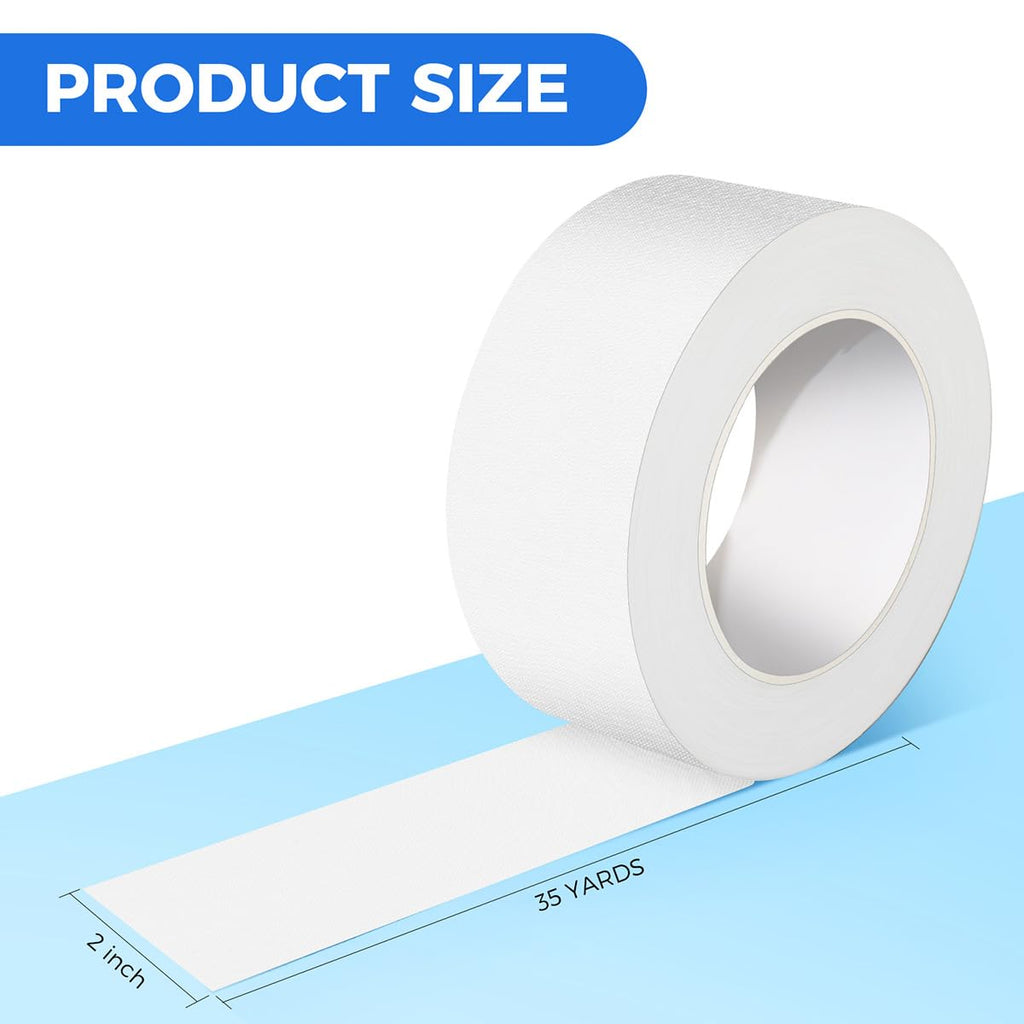 White Duct Tape, 2 Inch x 35 Yards, 1 Roll