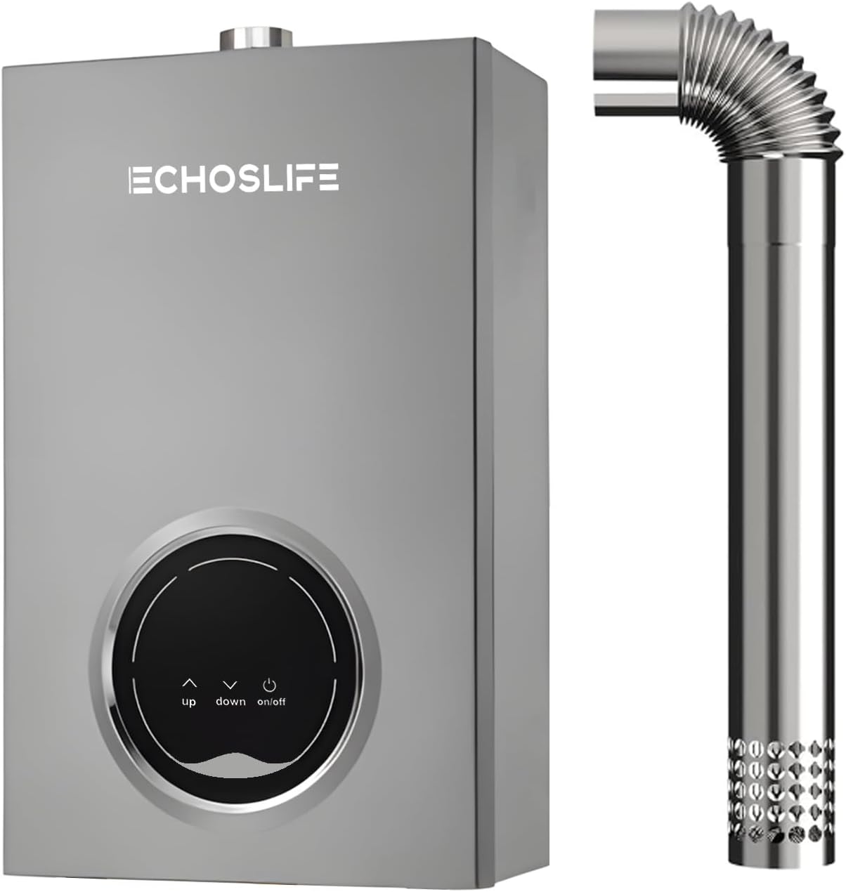Tankless Water Heater Propane Up to 4.3 GPM, 102,000 BTU | LED Temperature Display; Energy and Space Save; On Demand