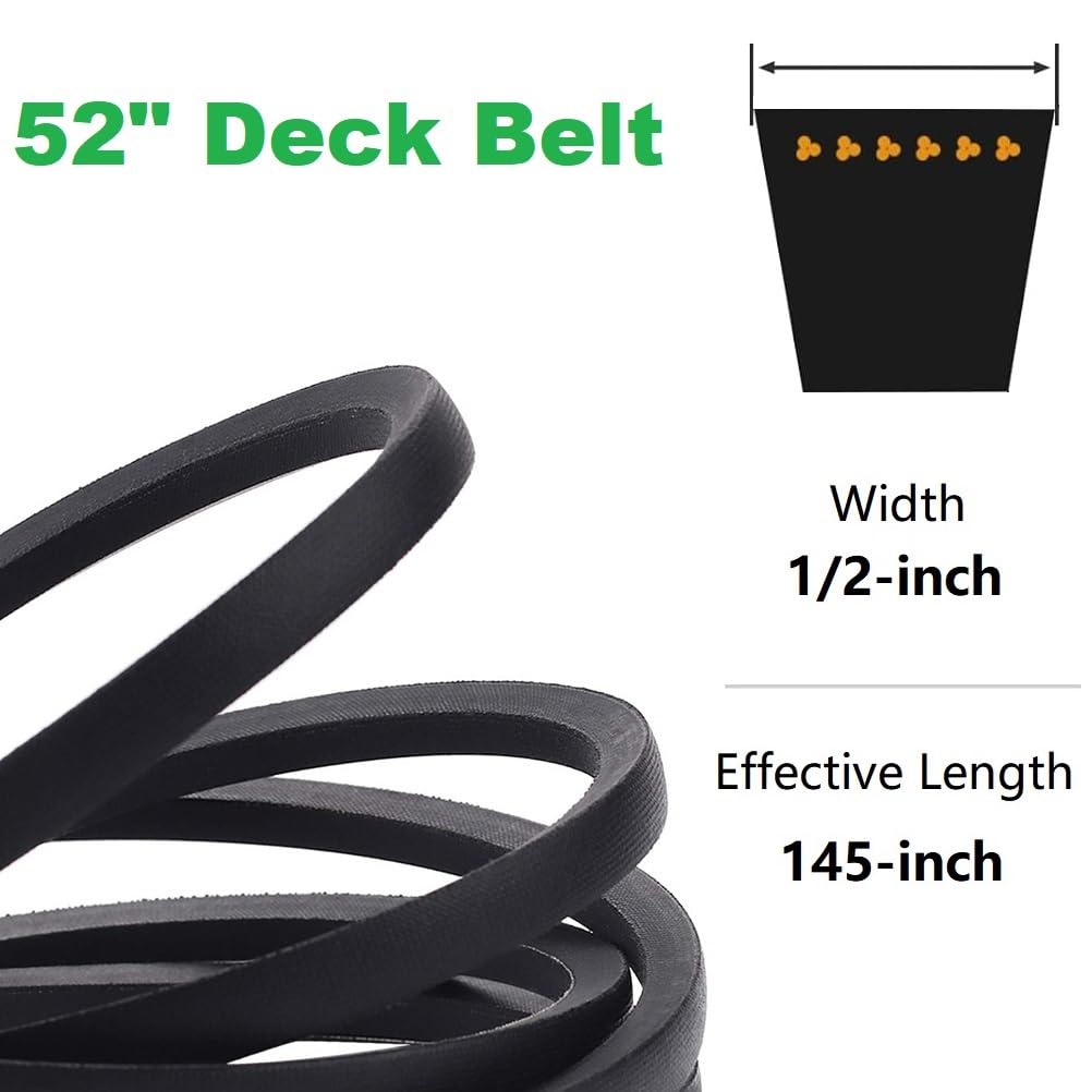 07200023 52 inch Deck Belt for Ariens Ikon XD 52 Deck 1/2"x145.5"