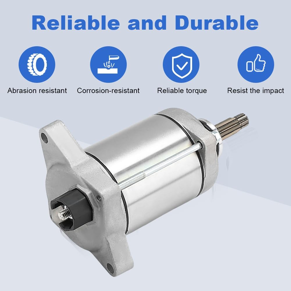 Starter Motor Compatible with 2007-2019 Honda Rancher 420 1200-HP5-601
