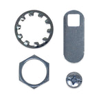 Rubbermaid Commercial Replacement Lock And Keys For Cleaning Carts, Silver