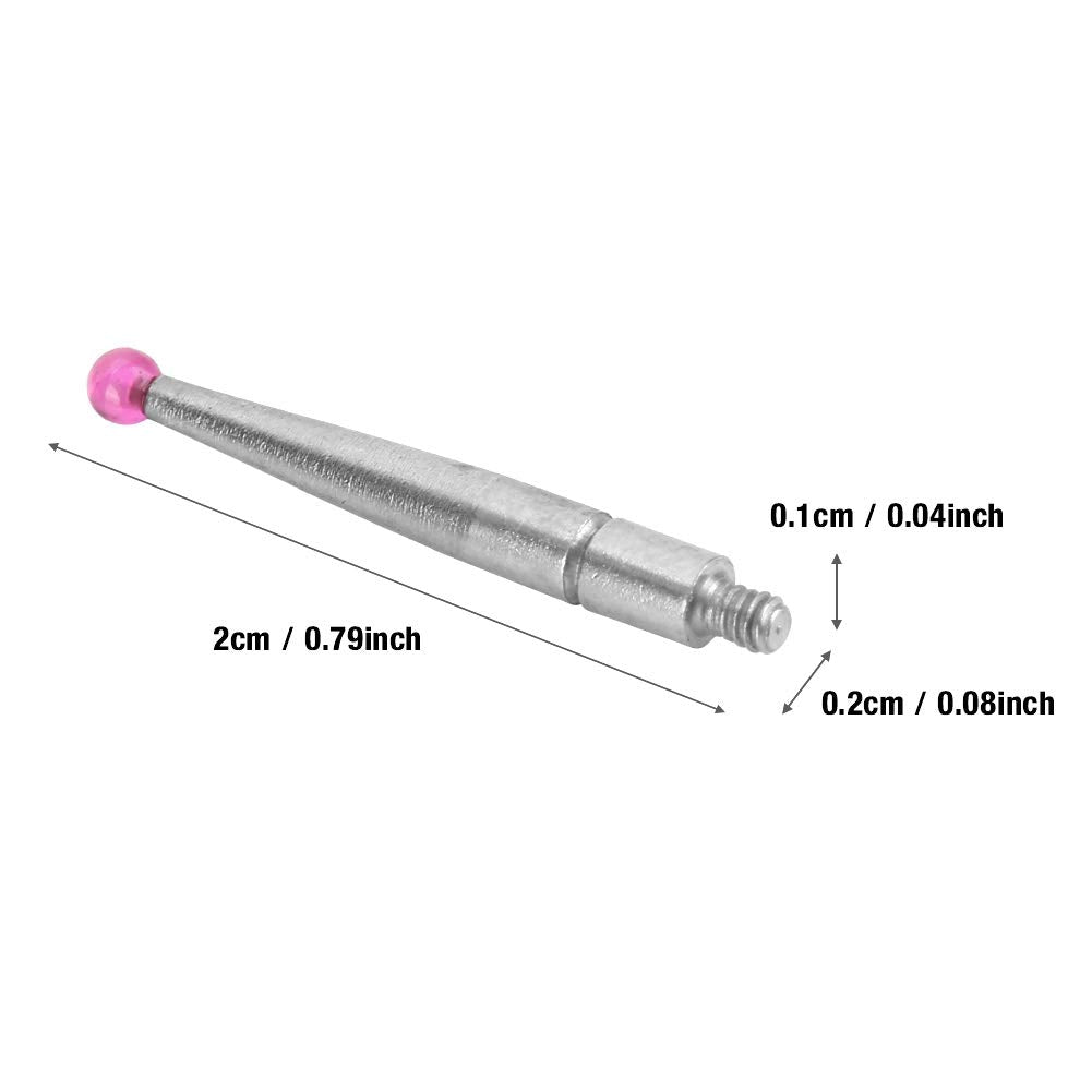 2 Tungsten Steel Dial Test Indicator Tips Compatible with Interapid 312B-2