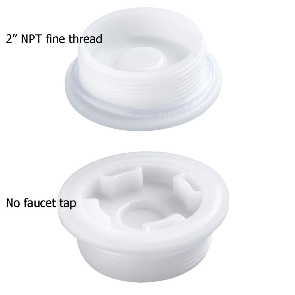 5PCS Bung Cap 2 Inch Fine Thread Plug for 55 Gallon Drum