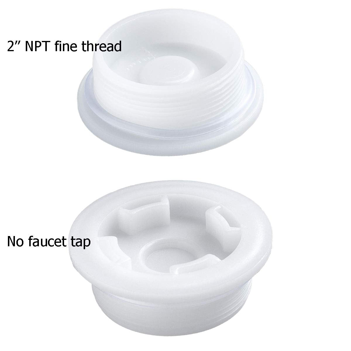 5PCS Bung Cap 2 Inch Fine Thread Plug for 55 Gallon Drum
