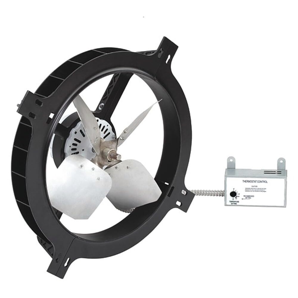 Dayton 1650 CFM Gable Mount Attic Fan, 120V 10W197-1 Each