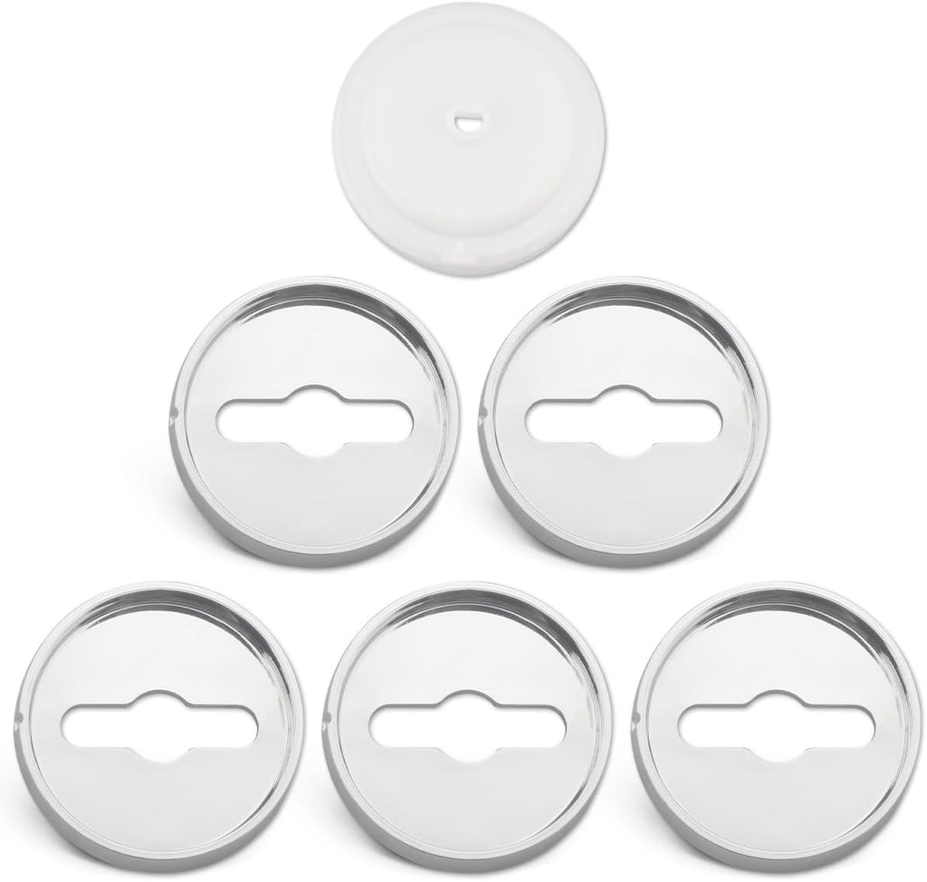 W10814133 W10437082 Stove Surface Burner Knob Bezel Set Fit for Whirlpool/KitchenAid, Replace W10785119 W10796642 W10797429