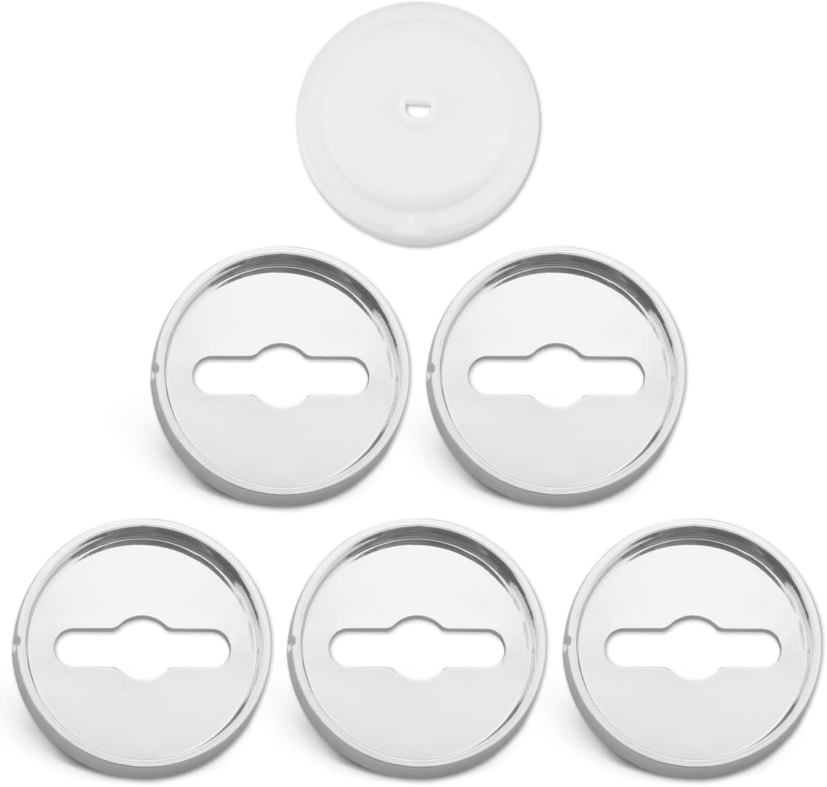 W10814133 W10437082 Stove Surface Burner Knob Bezel Set Fit for Whirlpool/KitchenAid, Replace W10785119 W10796642 W10797429